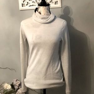 J.Crew Collectoin 100%  Cashmere Powder Blue Turtleneck XS